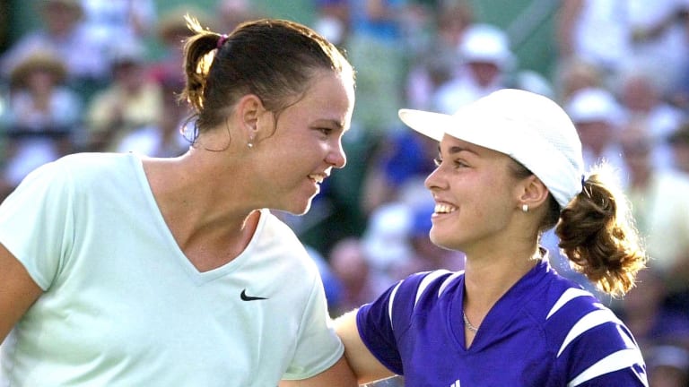 Hingis and Davenport ended up splitting the Indian Wells and Miami titles in 2000.