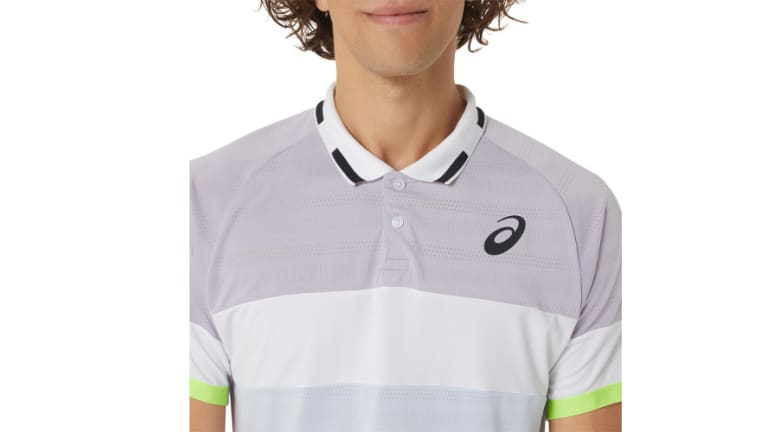 The Match Polo Shirt is made of quick-drying fabric, with mesh on the back and sides for increased ventilation.