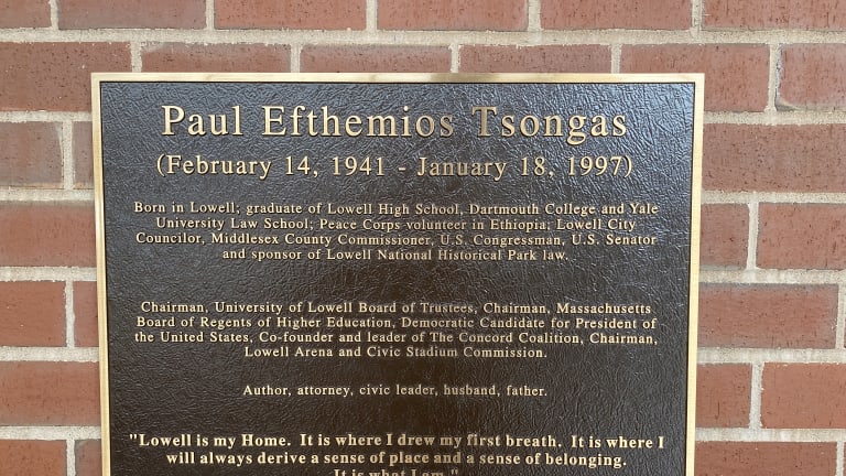 More on Tsongas, a proud Lowell native whose last name sounds a lot like a French tennis star.