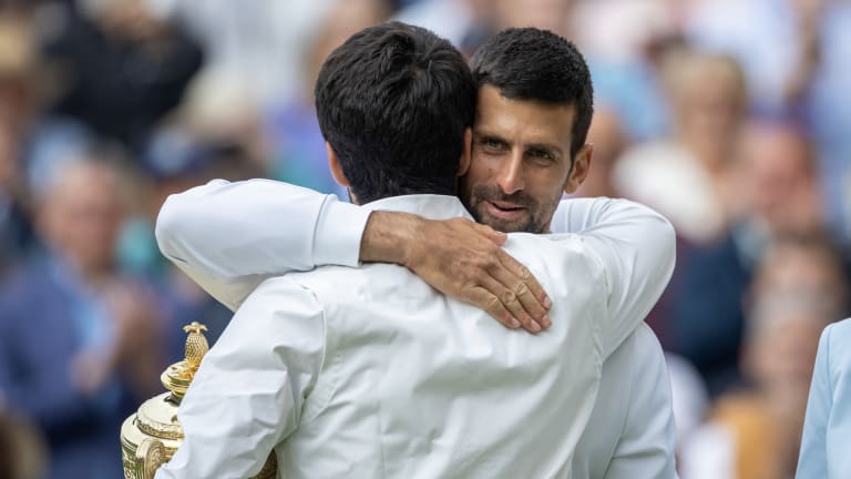 Alcaraz won his second Grand Slam title and retained the ATP's world No. 1 ranking with his victory over Djokovic at Wimbledon.