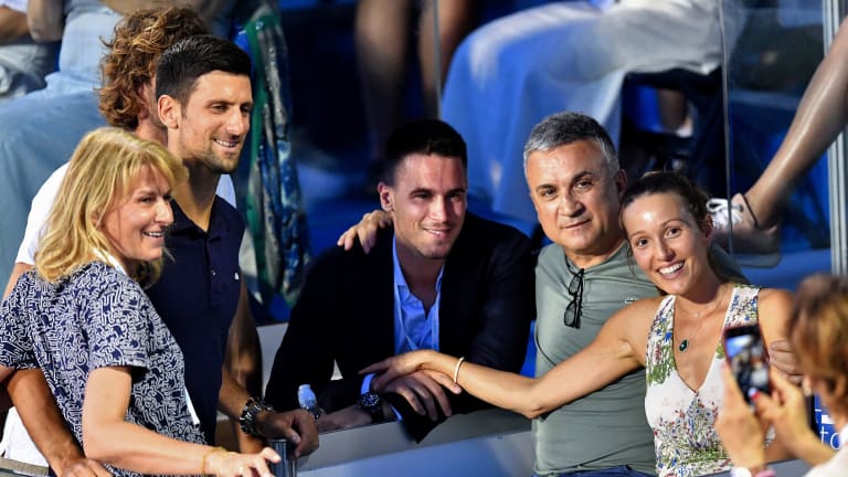 Djokovic's father points blame at Dimitrov for 'inflicting damage'