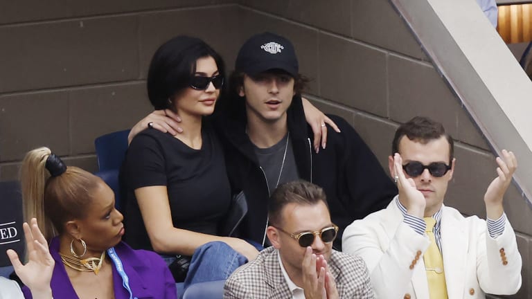 Newly-minted power couple Kylie Jenner and Timothée Chalamet were conspicuously inconspicuous in the Cadillac Suite alongside actress Laverne Cox, Chace Crawford, and Vanessa Hudgens.