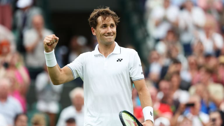 With his victory on Monday, Casper improved the Ruud family's record at Wimbledon to 2-8.