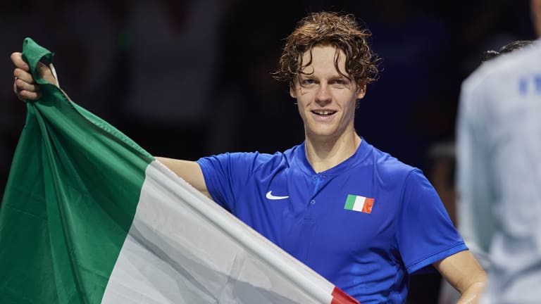 Sinner went unbeaten in Malaga to help Italy to its first Davis Cup in nearly 50 years.