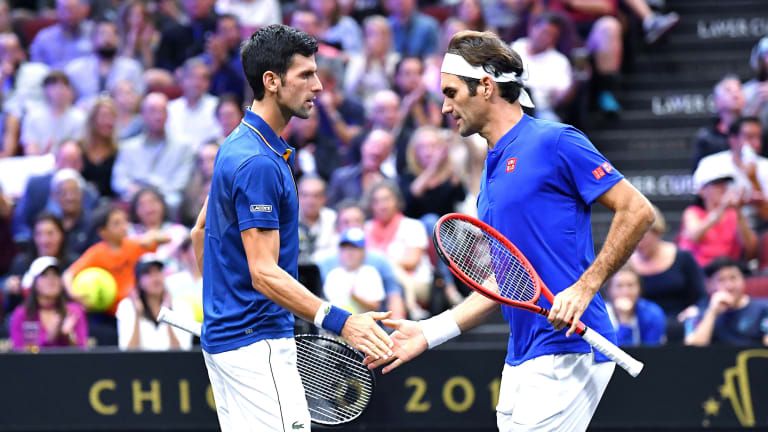 Two of the three possible all-Big 3 doubles combinations—Federer and Djokovic, Federer and Nadal—have only happened at Laver Cup over the years.