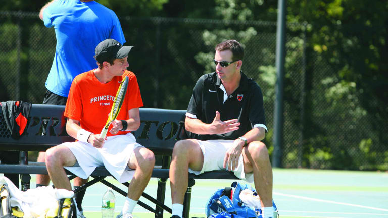Billy Pate, head men’s tennis coach at Princeton University, demands high standards of sportsmanship from his players. “I’m a little bit old school,” Pate says, “but I really believe there’s an honor in tennis.”