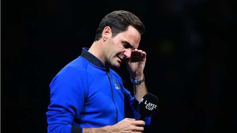 Roger Federer had no more tears after his emotional farewell from competitive tennis at Laver Cup.