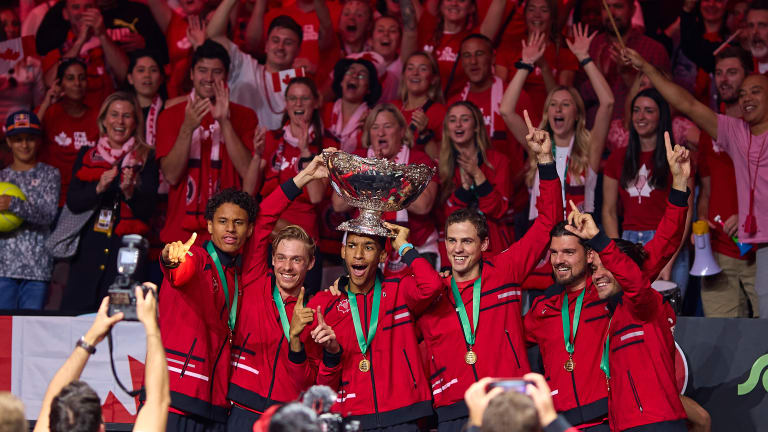 Canada defeated Australia to win its first Davis Cup trophy.