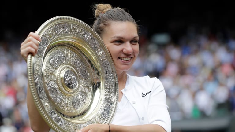 Where her Roland Garros victory was a culmination, Wimbledon was magical for Halep, who played perfect tennis against Serena Williams in the final (Getty Images).