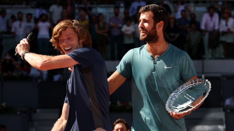 Rublev and Khachanov are the second all-Russian team to win an ATP Masters 1000 trophy, after Yevgeny Kafelnikov and Andrei Olhovskiy’s 1995 victory in Montreal.