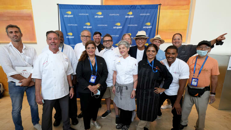Guarnaschelli and her fellow top chefs were all on hand for the official US Open tasting event on Thursday.