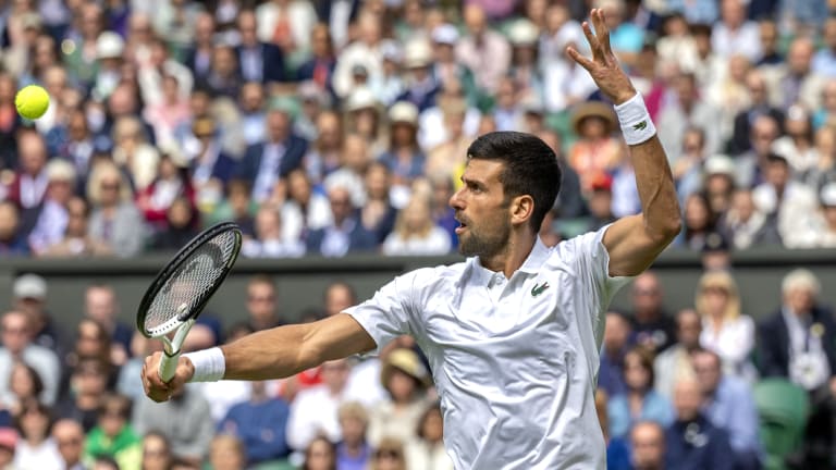 Djokovic is now 18-0 in first-round matches at Wimbledon and 69-2 in first-round matches at majors.