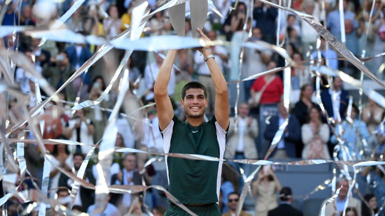 The 19-year-old Alcaraz has now won more ATP titles (4) and matches (28) than anyone else this year.