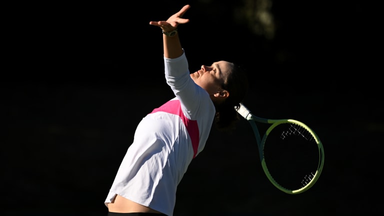 Barty's serve wasn't the biggest, but it helped establish the terms from the start.