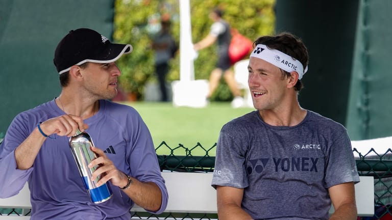 Casper Ruud and Dominic Thiem were two of the singles stars to team up for doubles in Indian Wells.