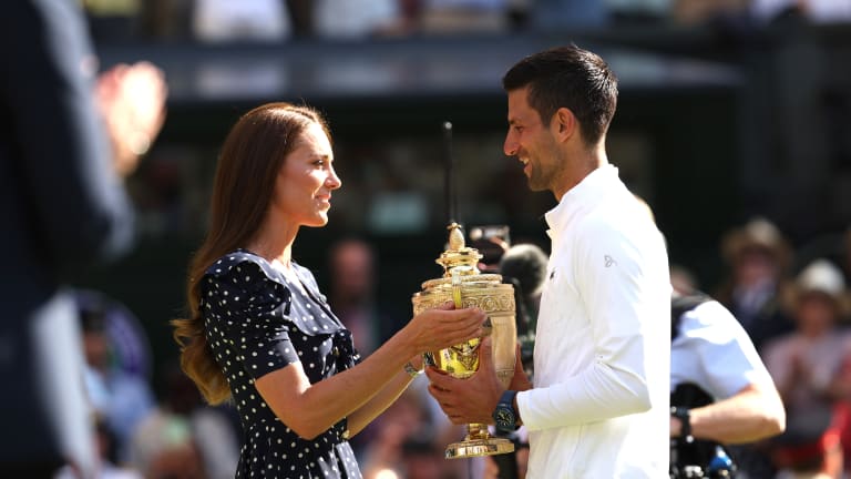 Djokovic hasn't lost on grass in more than four years, at Wimbledon in more than five years and on Centre Court in more than nine years.