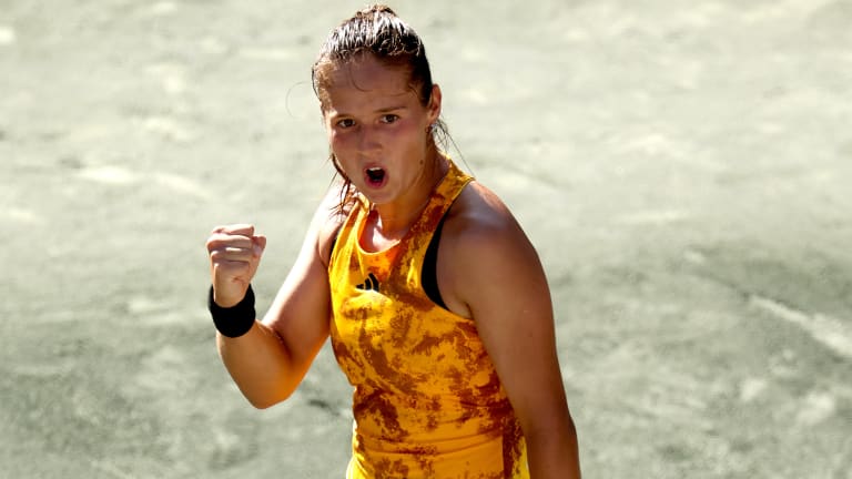 Kasatkina reached her second WTA-level semifinal in Charleston with a three-set victory over Keys.