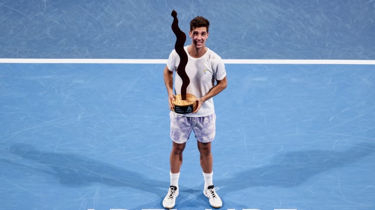 Australia's Kokkinakis won his first career title on home soil in Adelaide in 2022.