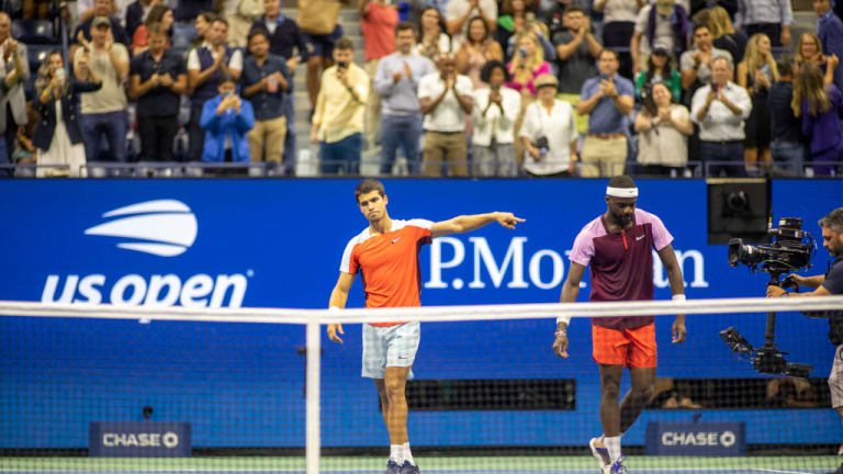 Carlos Alcaraz and Frances Tiafoe faced off last year's US Open semis, with the Spaniard defeating the American in five sets. “I think he’s a monster,” Higueras says of Alcaraz, in the kindest way possible.