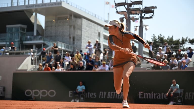 Vekic refused to blend in on her return to Roland Garros.