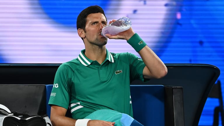 Since pros can be battling on court for several hours, sometimes in hot and humid conditions, they need more than just Poland Spring to replenish their reserves and maintain performance.