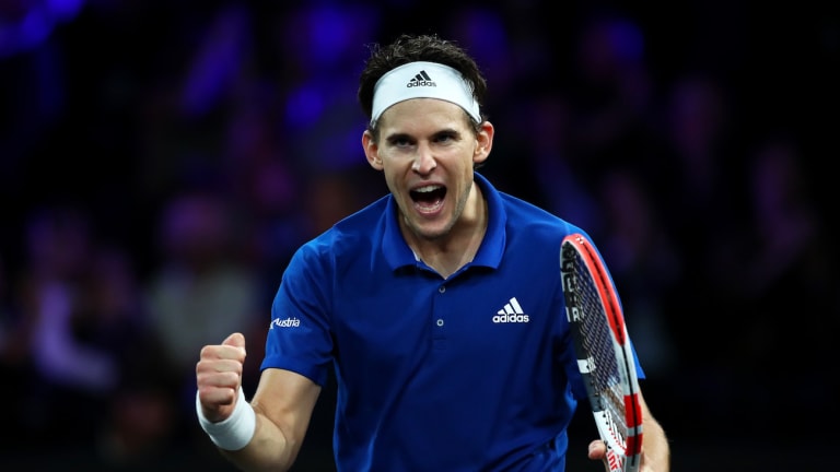 Thiem stakes Team Europe to a 1-0 lead in Laver Cup