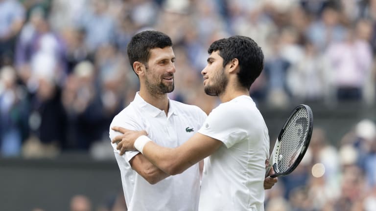 Djokovic was handed his first Centre Court defeat in just over 10 years when he was edged out by Alcaraz in July.