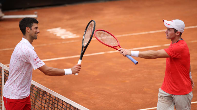 Djokovic pushes through missed break points to reach Rome semifinals