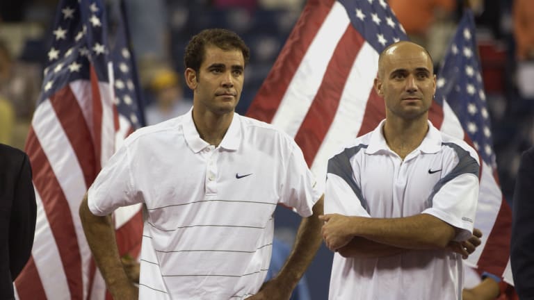 Pete Sampras and Andre Agassi both exited the game after US Opens, but in very different ways.