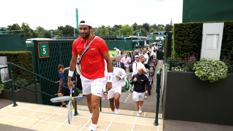 Berrettini is aiming to become the first Italian man to claim a major singles crown since Adriano Panatta at 1976 Roland Garros.