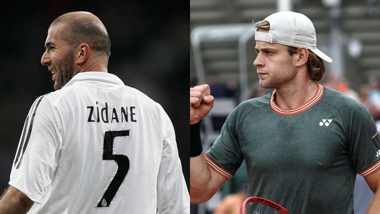 Being named after French soccer hero Zinedine "Zizou" Zidane is giving Bergs a sense of home-field advantage in Paris.
