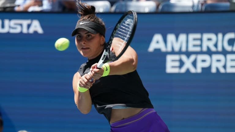 Andreescu's "junk in
her trunk" gets her 
to Week 2 in NYC