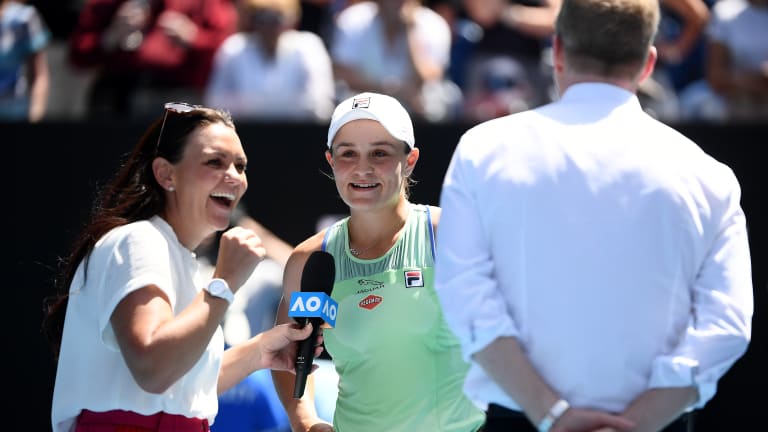 Barty the first Aussie woman to reach Melbourne final four since 1984