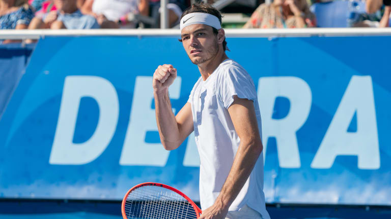Despite Delray Beach being located just an hour's drive north of Miami, conditions feel like "night and day" for champ Fritz—thanks to the change in balls.