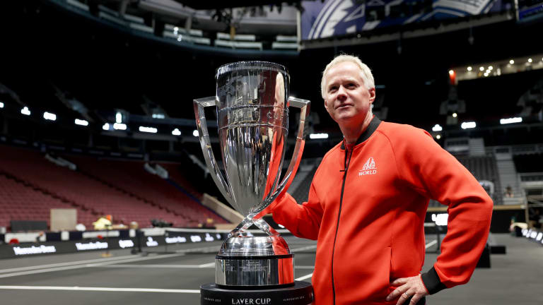 Vice captain Patrick McEnroe finally has his hands on the Laver Cup, and isn't ready to let it go.