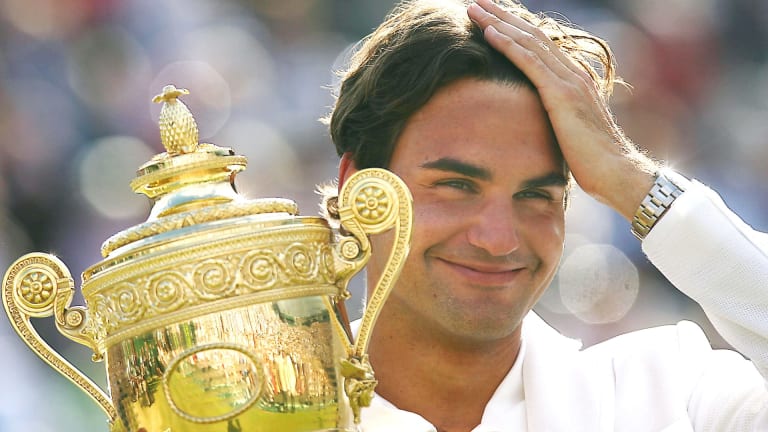 Federer had 40-match winning streaks at two different majors—Wimbledon between 2003 and 2008 and the US Open between 2004 and 2009.