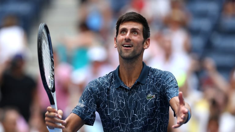 Djokovic turns it on late in win over Fucsovics in US Open return