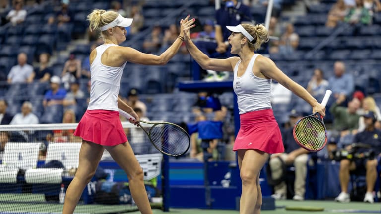 A most unlikely set of circumstances saw Routliffe and Dabrowski paired at the US Open. They quickly flourished.