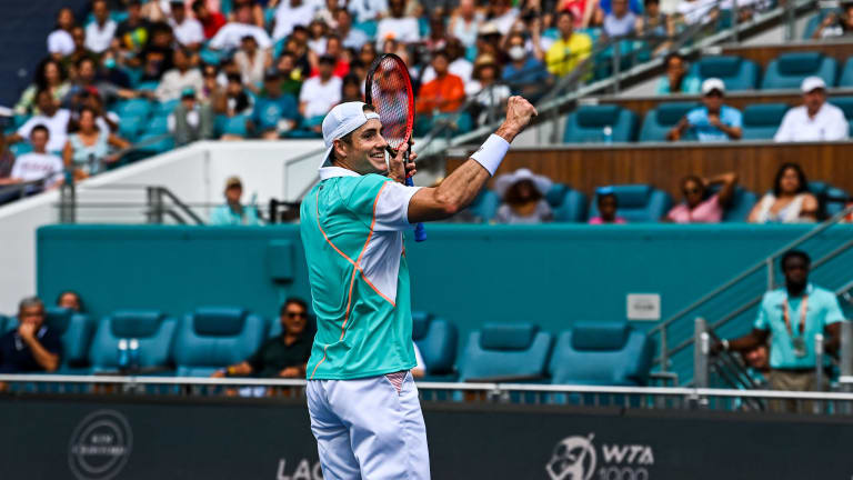 Like Jack Sock—his partner in Indian Wells—John Isner is making a serious mark in doubles.