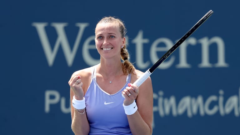 Kvitova is two wins away from lifting her 30th tour-level crown.