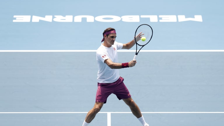Top 5 Photos 1/13:
Federer preps for
Australian Open