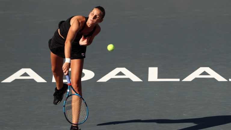 Pliskova lost the first six games before knocking out her countrywoman in three sets.