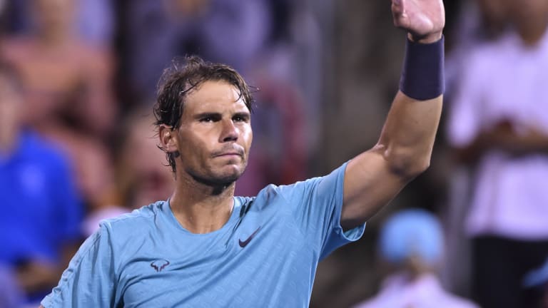 Rafael Nadal overcomes slow start to defeat Fabio Fognini in Montreal