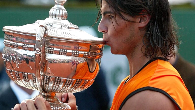 Nadal made his Top 10 debut on April 25, 2005 after winning Barcelona. Six weeks later he would win his first Grand Slam title.
