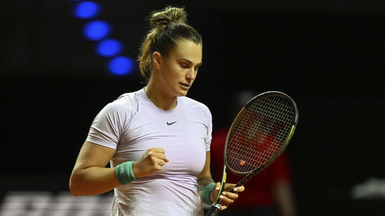 Sabalenka improved to 8-8 on the season with her win over Andreescu.