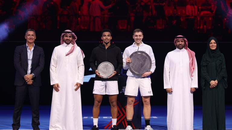 The first of five planned editions of the ATP Next Gen Finals for players 21-and-under was held in Jeddah last year.
