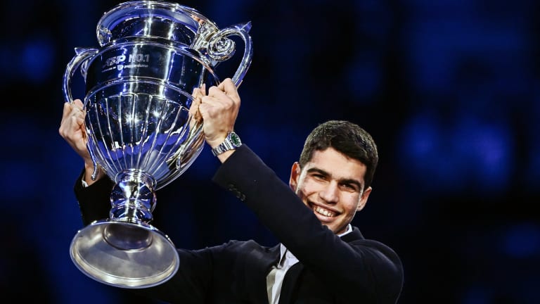 Alcaraz clinched the Year-End No. 1 ranking in Turin, although an oblique injury injury kept him from making his ATP Finals debut.