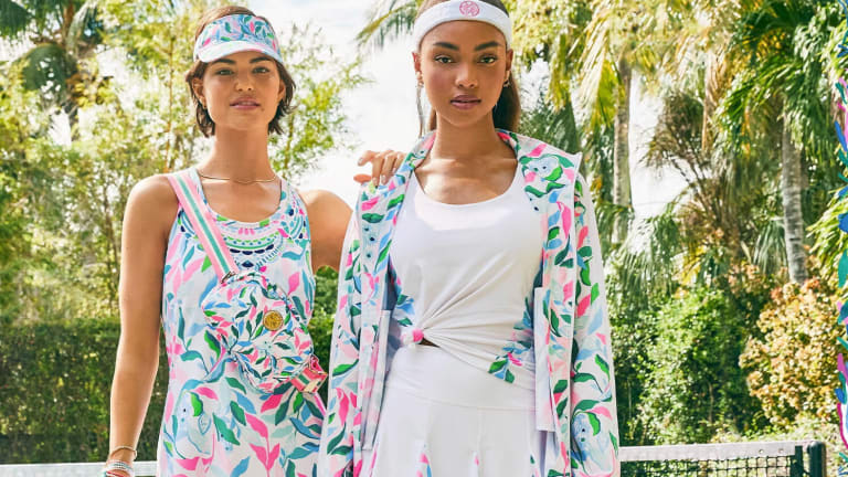 Lilly Pulitzer's Holding Court print is "a vibrant mix of foliage and flowers" that will feature in a limited-edition capsule collection.