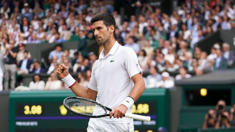 Djokovic saved two match points in the improbable win, which also featured the first final-set tiebreak at 12-12 in Wimbledon history.