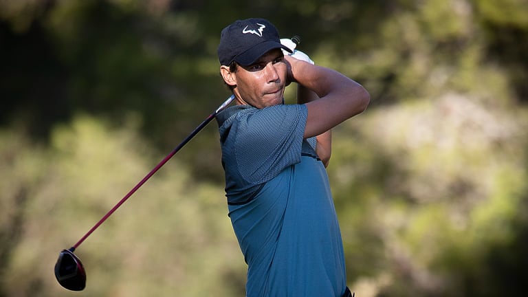 Nadal competes in 
golf tournament 
in Mallorca